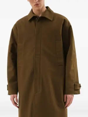 Пальто на пуговицах с стёганой подкладкой