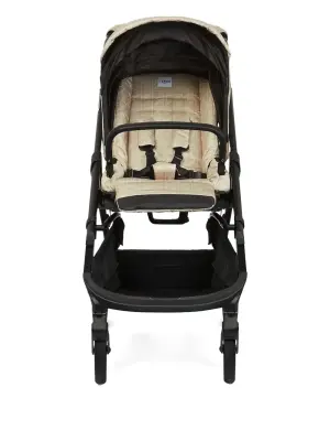 Стеганая коляска с узором