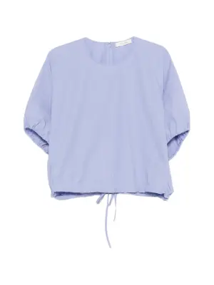 Топ Latifa с короткими рукавами и на завязках