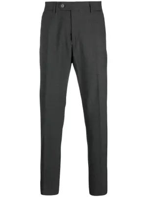 Меланжевые брюки строгого кроя