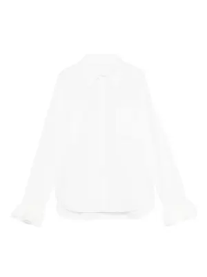 Рубашка с оборками на манжетах