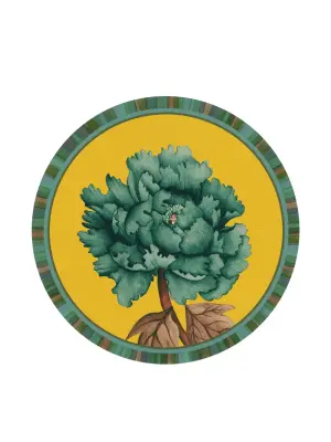 Тарелка в полоску с цветочным принтом (39 см)