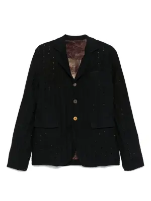Пиджак с эффектом потертости