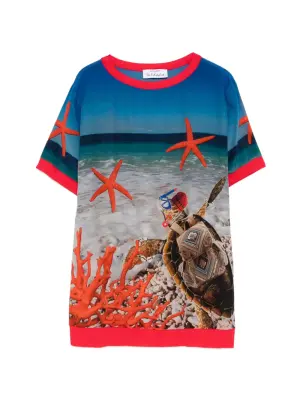 Футболка с принтом морской звезды