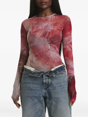 Топ с длинными рукавами