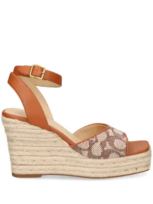 Плетеные эспадрильи на танкетке