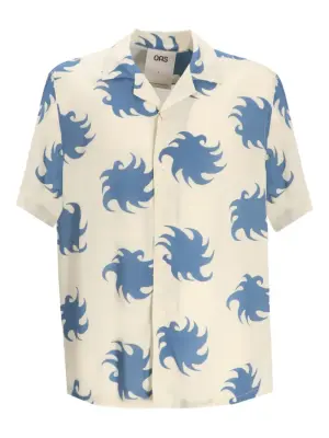 рубашка с короткими рукавами и принтом