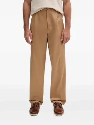 Брюки с вышитым логотипом