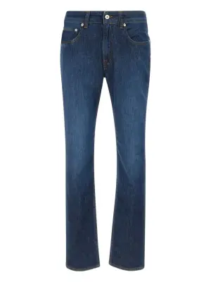 джинсы с нашивкой-логотипом