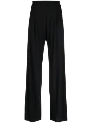 Широкие брюки с завышенной талией