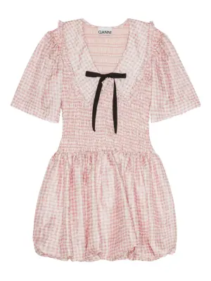 платье миди с оборками