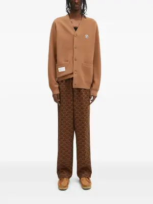 кардиган с нашивкой-логотипом