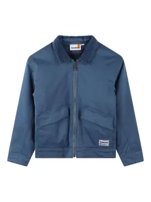 Куртка на молнии с вельветовым воротником