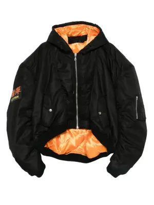 Бомбер с капюшоном