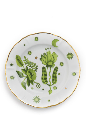 Фруктовая тарелка с цветочным узором ⌀ 26,5 см