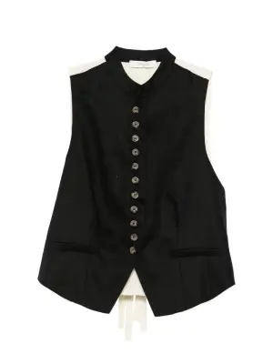 Блуза Linnea без воротника на пуговицах