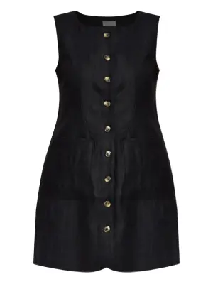 Льняное платье мини