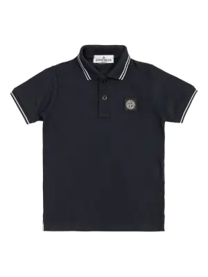 Поло с окантовкой на воротнике