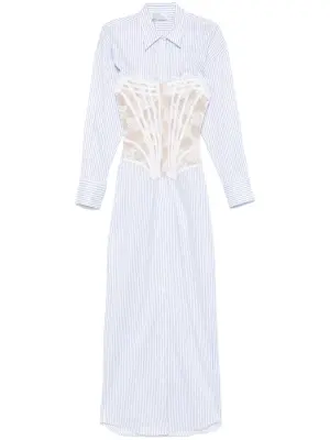 Многослойное платье-рубашка