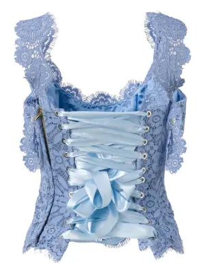 Топ-корсет с кружевом