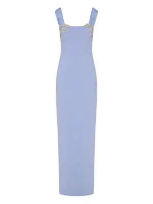 Декорированное платье макси Malia с квадратным вырезом