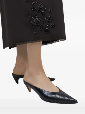 Мюли с заострённым носком, каблук 60 мм