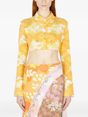 рубашка с цветочным принтом