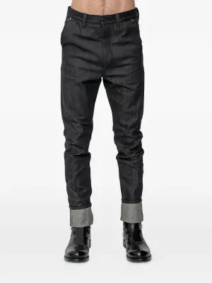 Джинсы с подворотами