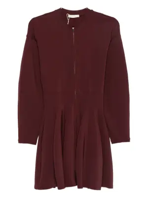 Платье из эластичной ткани на молнии