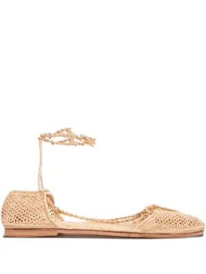 Балетки в технике кроше