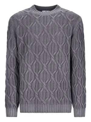 Свитер фактурной вязки