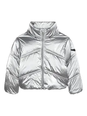 пуховик с эффектом металлик