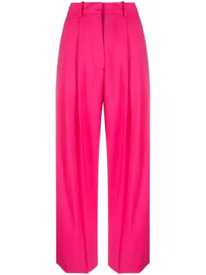 Прямые брюки со складками