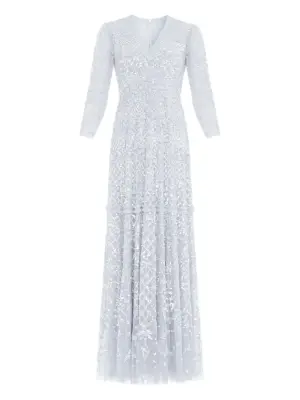 Платье макси Isabella с пайетками