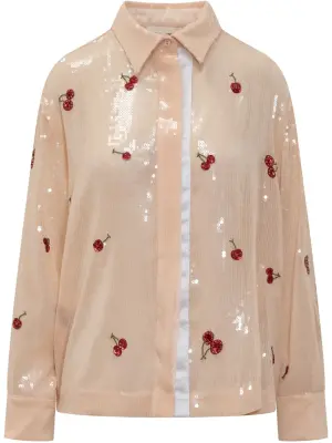Рубашка с пайетками