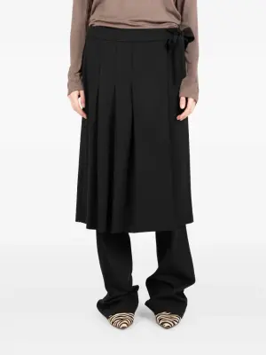 Юбка миди А-силуэта с запахом