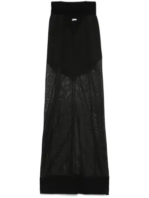 Трикотажная юбка макси