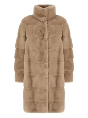 Шуба со вставками