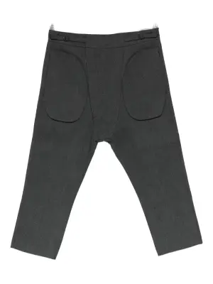 Брюки укороченного кроя с панелями