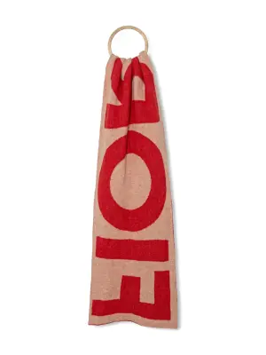 Шарф вязки интарсия