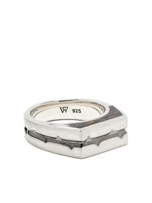 Серебряное кольцо Thorn Addiction с малахитом