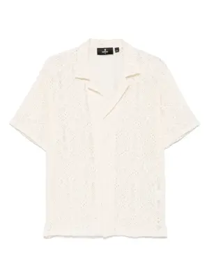 Рубашка в технике кроше