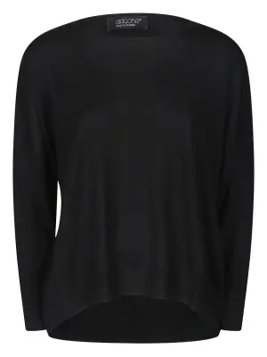 Вязаный джемпер с вырезом лодочка