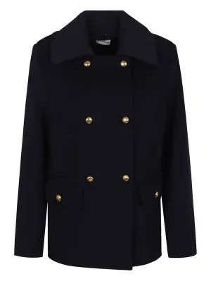 Двубортный бушлат на пуговицах