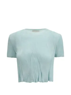 Укороченный топ с круглым вырезом