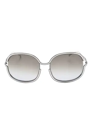 Солнцезащитные очки в овальной оправе