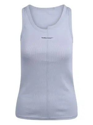 Трикотажная майка в рубчик