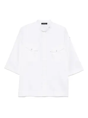 Рубашка с воротником-стойкой