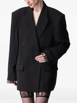 Блейзер с кружевной отделкой