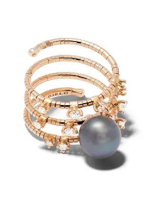 Кольцо Rugiada из розового золота с бриллиантами